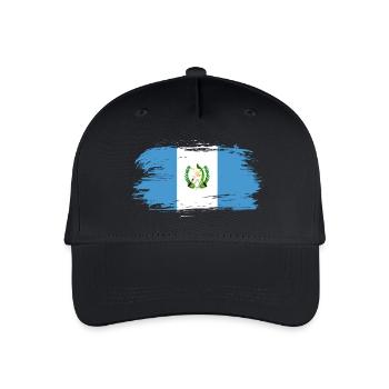 Guatemala Flagge - Kinder Bio Basecap - Schwarz - Vorne