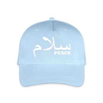Frieden auf arabisch - Kinder Bio Basecap - Hellblau - Vorne