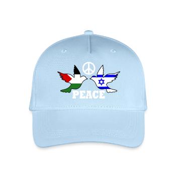 Peace for Free Palestine Israel - Casquette de baseball bio Enfant - bleu clair - Devant
