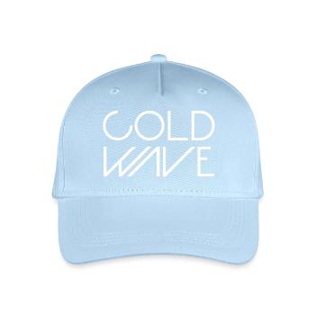 Kältewelle-Minimalistische Typografie - Kinder Bio Basecap - Hellblau - Vorne