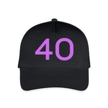 40 - Organic Kids’ Baseball Cap - black - Front