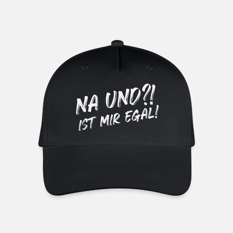 Na und Ist mir egal - Kinder Bio Basecap - Schwarz