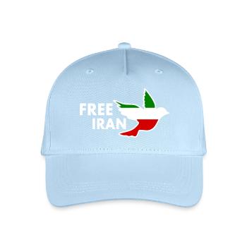 Free iran - Casquette de baseball bio Enfant - bleu clair - Devant