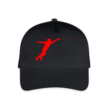 fencing fights floret sword parry samurai3 - Organic Kids’ Baseball Cap - black - Front