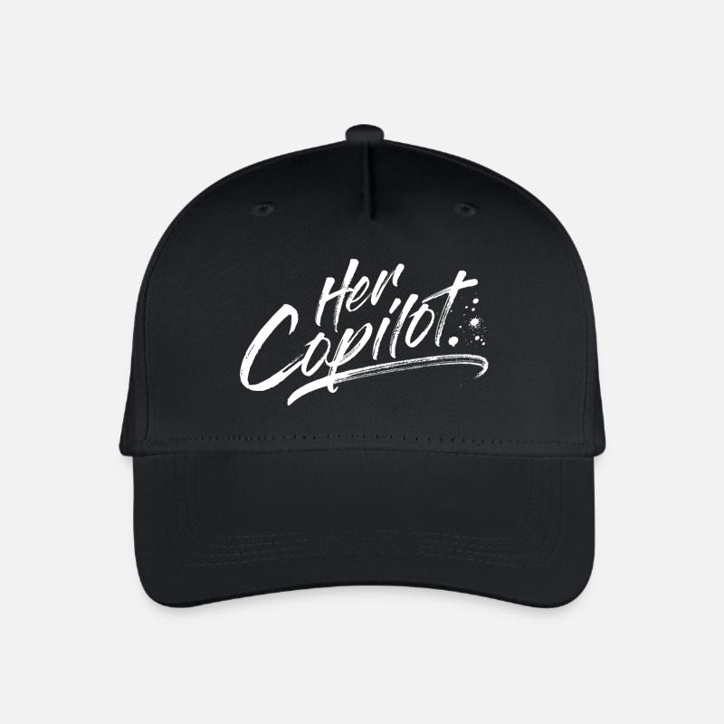 Her Copilot - Kinder Bio Basecap - Schwarz