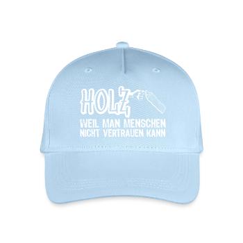 Holz - vertrauen Menschen - Kinder Bio Basecap - Hellblau - Vorne