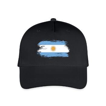 Argentina Flag / Gift South America Cordoba - Organic Kids’ Baseball Cap - black - Front