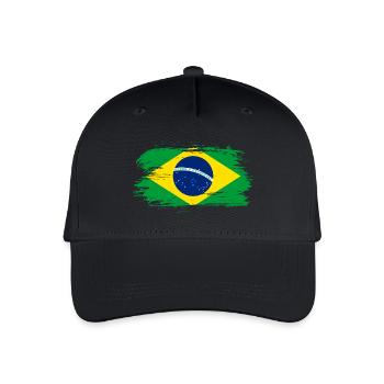 Brazil Flag / Gift South America Brazil - Organic Kids’ Baseball Cap - black - Front