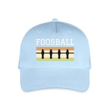 Tischfußball Retro - Kinder Bio Basecap - Hellblau - Vorne