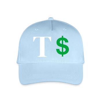 Buchstabe t Dollar - Kinder Bio Basecap - Hellblau - Vorne