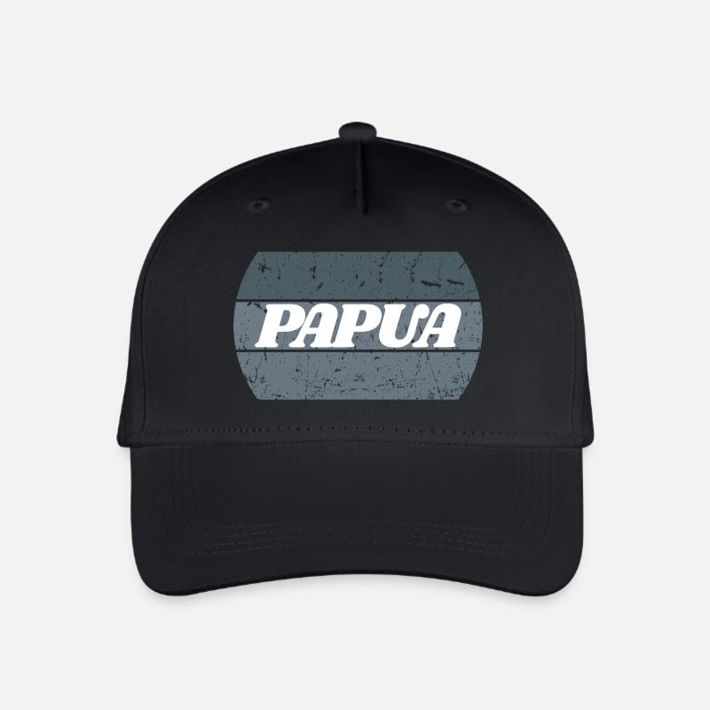 Papua Indonesia - Organic Kids’ Baseball Cap - black