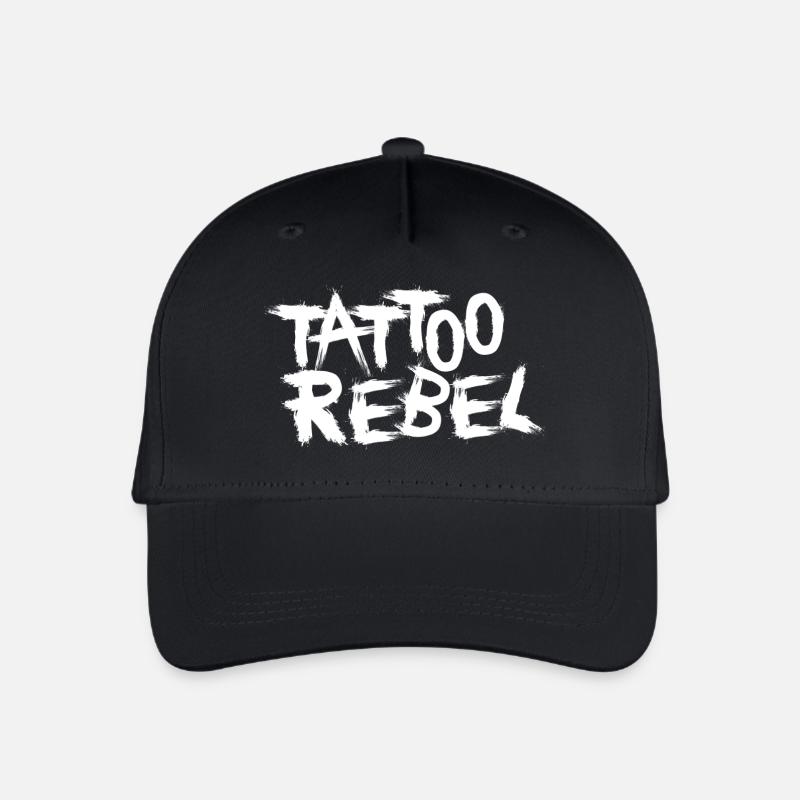Tatouage Rebel blanc - Casquette de baseball bio Enfant - noir