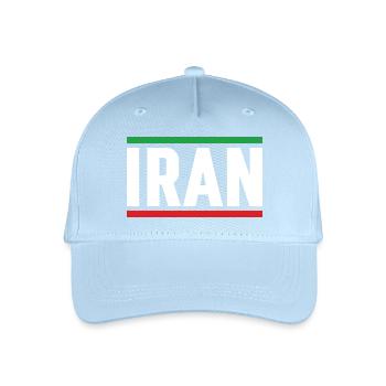 Iran-Flagge starke Typografie - Kinder Bio Basecap - Hellblau - Vorne