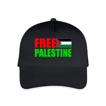 Free palestine - Organic Kids’ Baseball Cap - black - Front