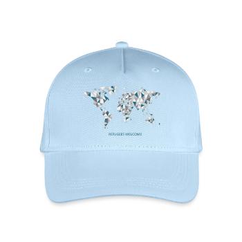 refugees_welcome - Kinder Bio Basecap - Hellblau - Vorne