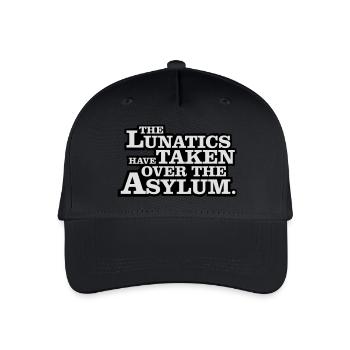 The lunatics have taken over the asylum. - Kinder Bio Basecap - Schwarz - Vorne