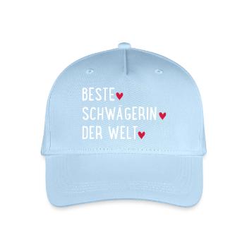 Beste Schwägerin der Welt - Kinder Bio Basecap - Hellblau - Vorne