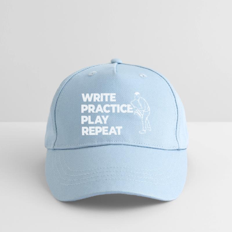 Writing, practicing, playing, repeating Organic Kids’ Baseball Cap