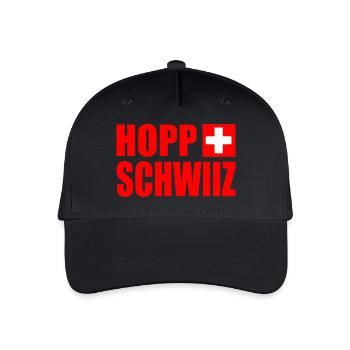 hopp schwiiz - Casquette de baseball bio Enfant - noir - Devant