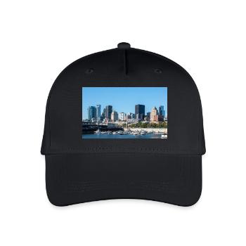 Vue panoramique sur les toits de Montréal depuis le port - Casquette de baseball bio Enfant - noir - Devant