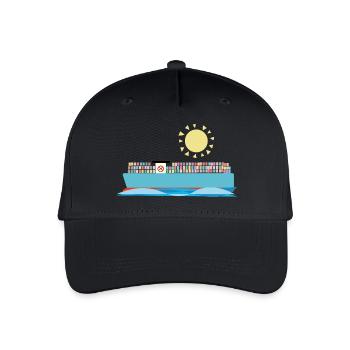 Container Ship - Organic Kids’ Baseball Cap - black - Front