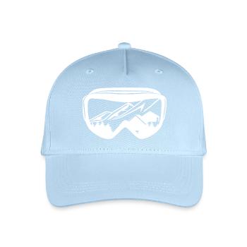 Snowboarding Goggles - Organic Kids’ Baseball Cap - light blue - Front