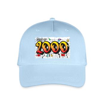 Millennium 2000 Graffiti – 25 Years of Urban Vibes - Organic Kids’ Baseball Cap - light blue - Front