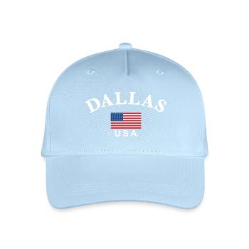 Dallas, USA - Organic Kids’ Baseball Cap - light blue - Front