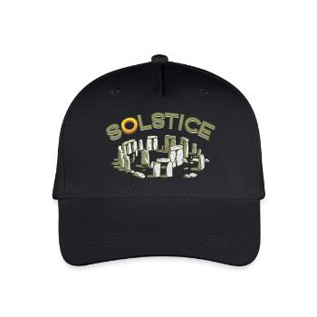 Litha Pagan Solstice d’été Midsommar - Casquette de baseball bio Enfant - noir - Devant