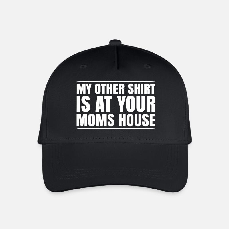 Mon autre t-shirt mème chez ta mère - Casquette de baseball bio Enfant - noir