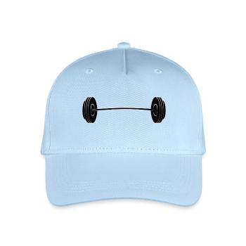 barbell - Organic Kids’ Baseball Cap - light blue - Front