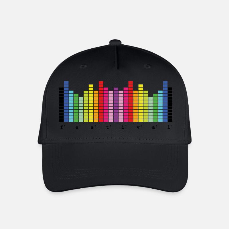Festival - Festivalsommer - Kinder Bio Basecap - Schwarz