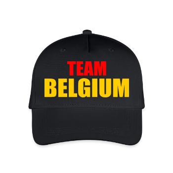 Belgium - Organic Kids’ Baseball Cap - black - Front