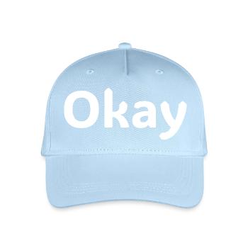 Ok, chemise statement minimalistisch - Casquette de baseball bio Enfant - bleu clair - Devant