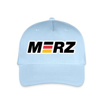 Merz - Kanzler - Kanzlerkandidat - Deutschland - Kinder Bio Basecap - Hellblau - Vorne