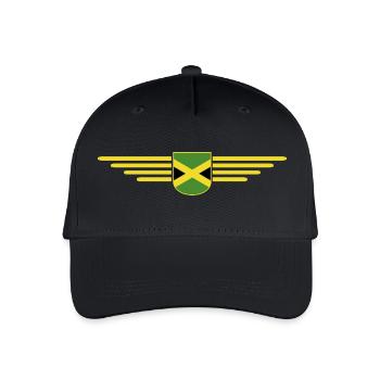 Ich liebe Jamaika, Outfit T-Shirt Design Geschenk - Kinder Bio Basecap - Schwarz - Vorne