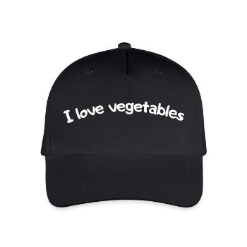 I love vegetables - Organic Kids’ Baseball Cap - black - Front