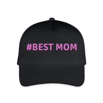 #Best Mom Supermama Mummy Heart - Organic Kids’ Baseball Cap - black - Front