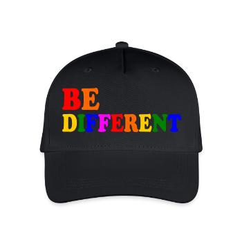 Be different - Organic Kids’ Baseball Cap - black - Front