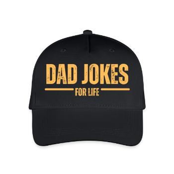 Dad Jokes for Life - Organic Kids’ Baseball Cap - black - Front