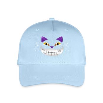 Grinsekatze Tshirt kinder lachen lustig geschenk - Kinder Bio Basecap - Hellblau - Vorne