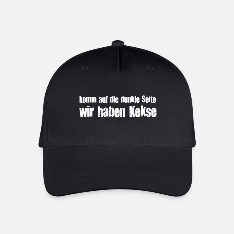 Komm auf die dunkle Seite, wir haben Kekse! Macht - Kinder Bio Basecap - Schwarz