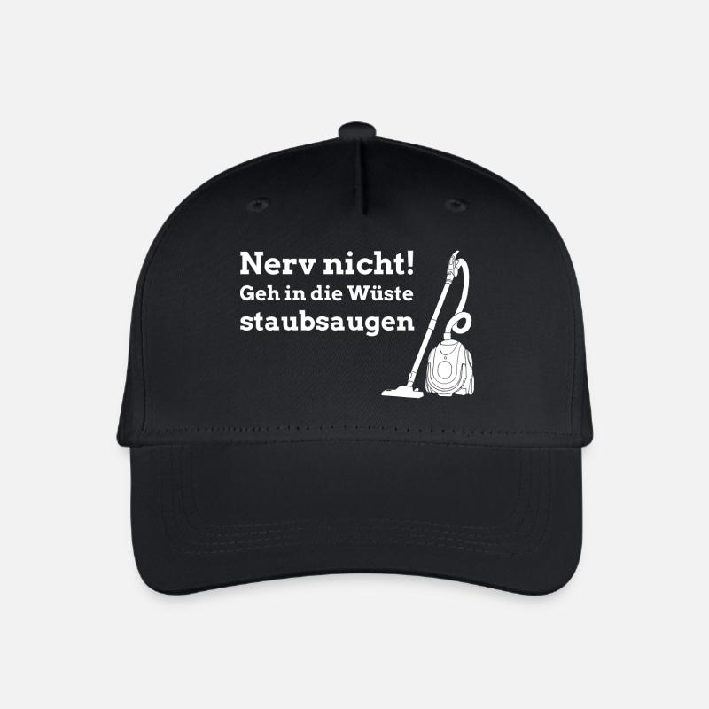 Nerv nicht! Geh in die Wüste staubsaugen - Kinder Bio Basecap - Schwarz