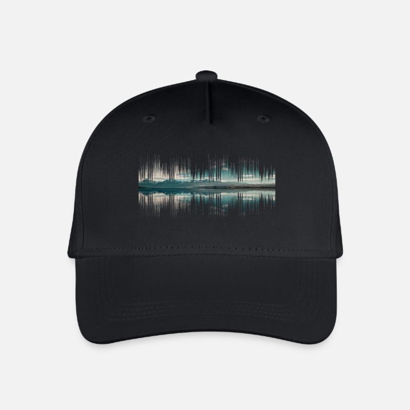 Audio Neuseeland Musik Geschenk - Kinder Bio Basecap - Schwarz