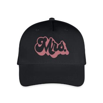 Mrs. Matching Couple Engagement Wedding Honeymoon - Organic Kids’ Baseball Cap - black - Front