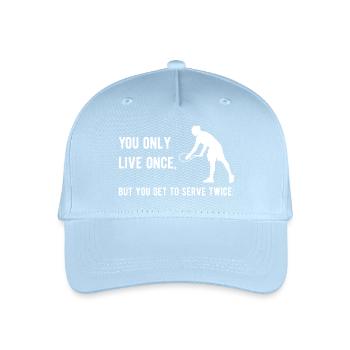 Tennis - You Only Live Once, But You Get to Serve - Organic Kids’ Baseball Cap - light blue - Front