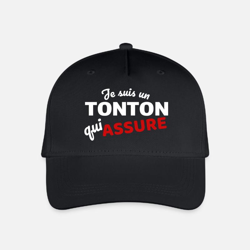 Je suis un tonton qui assure - Casquette de baseball bio Enfant - noir