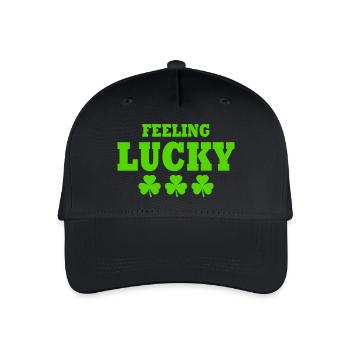 feeling lucky - Organic Kids’ Baseball Cap - black - Front