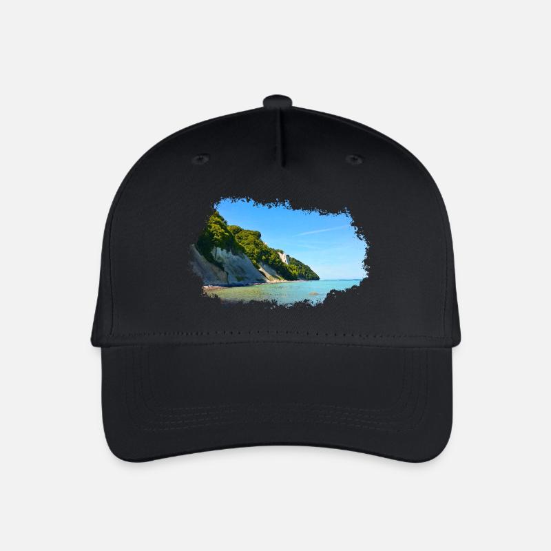 Insel Rügen Ostsee - Kinder Bio Basecap - Schwarz