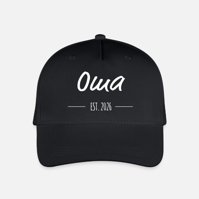 Oma Est. 2026 – Stolze Oma seit 2026 - Kinder Bio Basecap - Schwarz